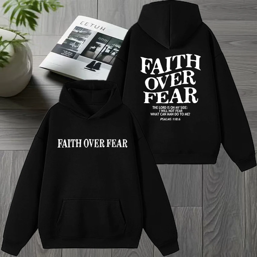 Новинка 2026: Винтажная зимняя толстовка унисекс с двусторонним принтом «Вера выше страха», флисовая, с длинным рукавом, для мужчин и женщин
Новинка 2026: Винтажная зимняя толстовка унисекс с двусторонним принтом «Вера выше страха», флисовая, с длинным рукавом, для мужчин и женщин