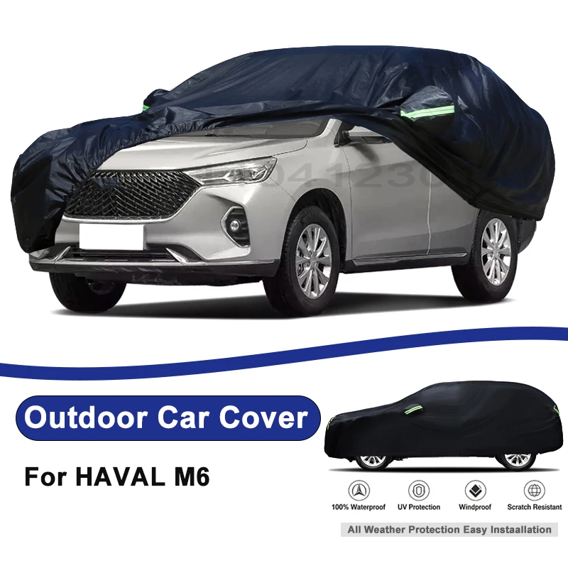 Outdoor Full Car Cover For HAVAL M6 with Reflective Strips Waterproof Snowproof Dustproof UV Protection Auto Accessories
Outdoor Full Car Cover For HAVAL M6 with Reflective Strips Waterproof Snowproof Dustproof UV Protection Auto Accessories