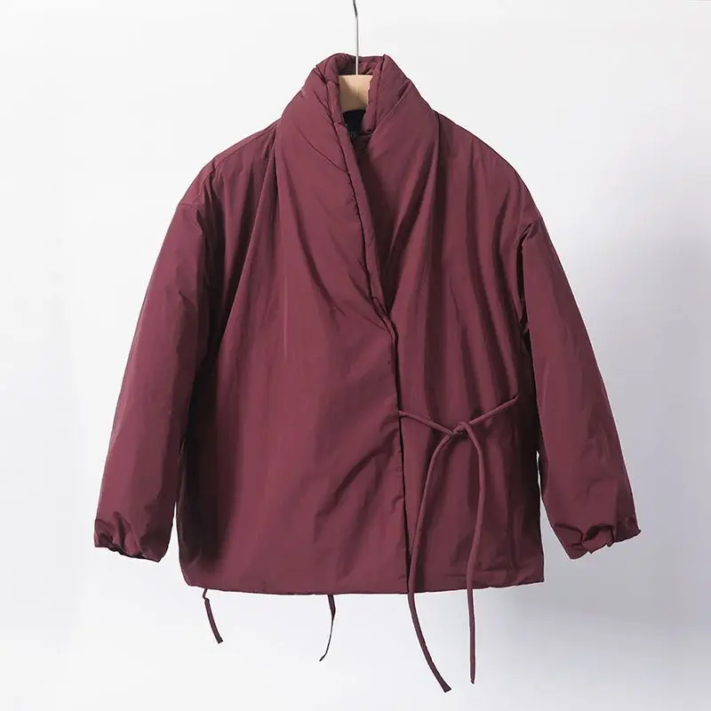 Осенне-зимняя женская утепленная куртка свободного кроя с V-образным вырезом в стиле ретро, повседневная хлопковая куртка
Осенне-зимняя женская утепленная куртка свободного кроя с V-образным вырезом в стиле ретро, повседневная хлопковая куртка