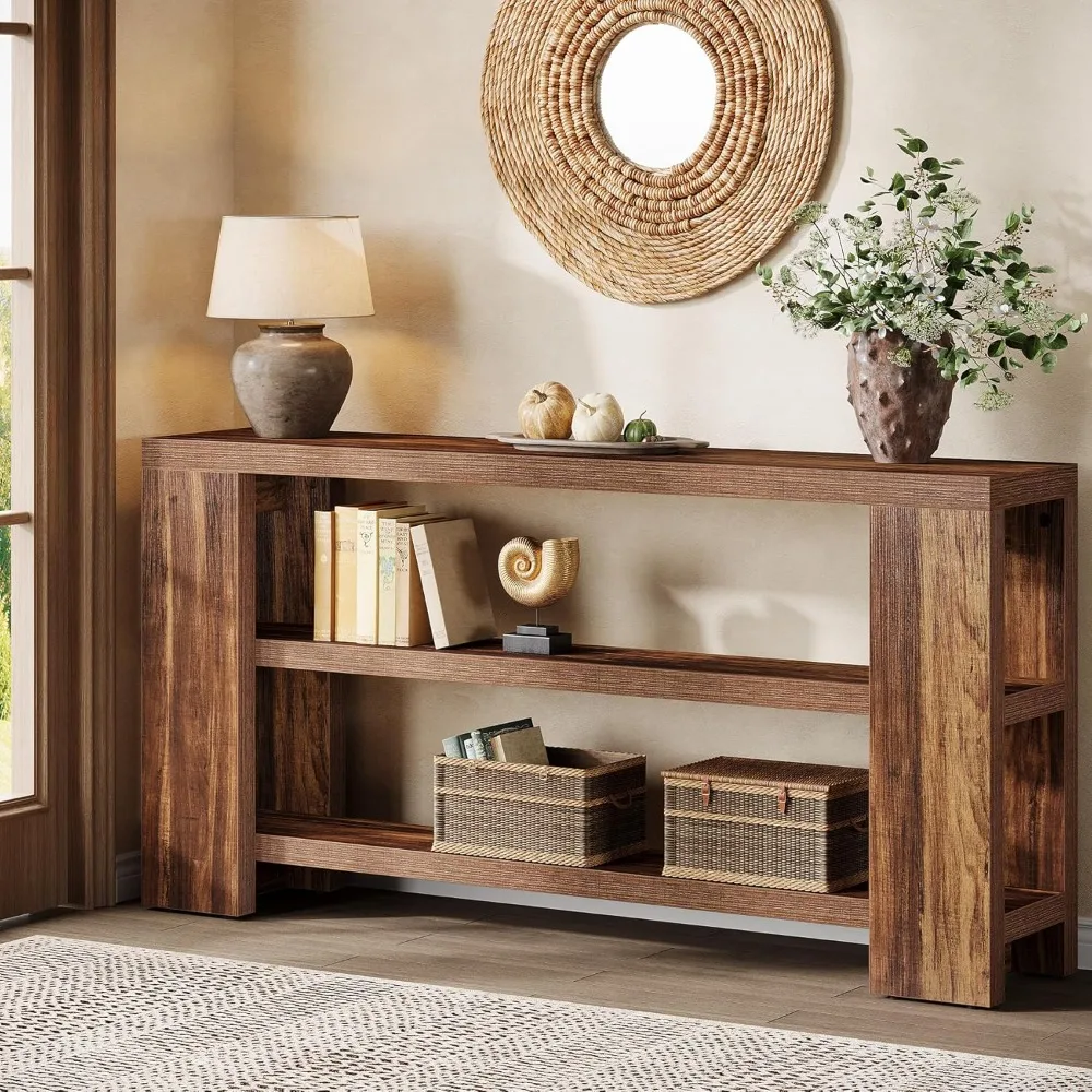 70.9-Inch Extra Long Console Table with Storage, Narrow Wooden Sofa Table Behind The Couch, Farmhouse 3-Tier Entry Foyer Table
70.9-Inch Extra Long Console Table with Storage, Narrow Wooden Sofa Table Behind The Couch, Farmhouse 3-Tier Entry Foyer Table