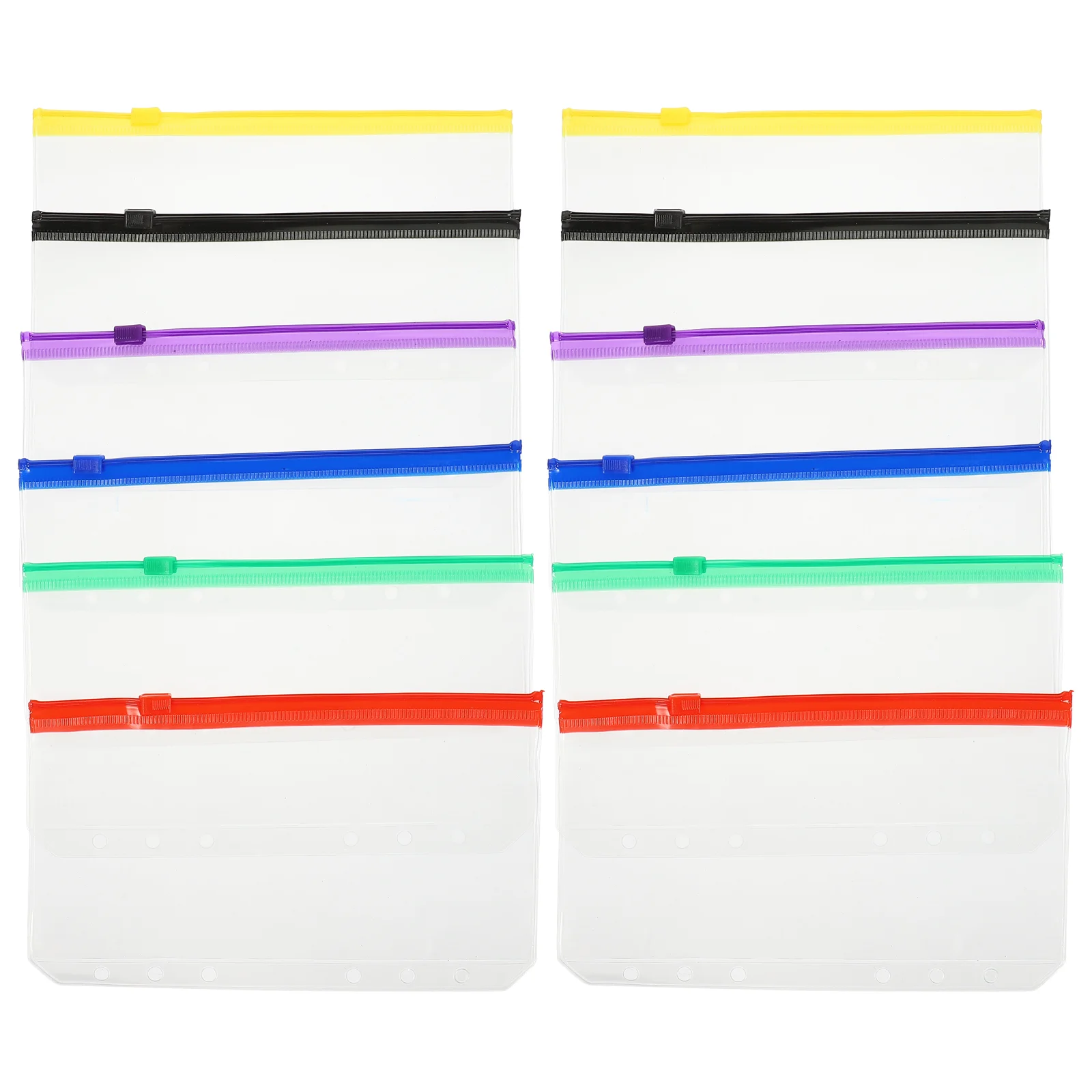 12pcs Binder Zipper Pouches Thick PVC Document Bags Loose Leaf Notebook Pockets ganize Storage Refill Pocket Folder
12pcs Binder Zipper Pouches Thick PVC Document Bags Loose Leaf Notebook Pockets ganize Storage Refill Pocket Folder
