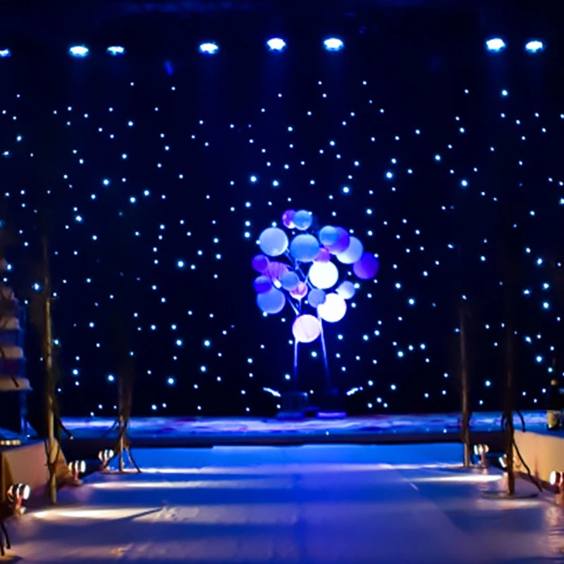 Top Quality LED Backdrop LED Star Cloth Starry Sky Curtain DMX512 Control For Stage Pub DJ Wedding Event Show Blue White RGBW
Top Quality LED Backdrop LED Star Cloth Starry Sky Curtain DMX512 Control For Stage Pub DJ Wedding Event Show Blue White RGBW