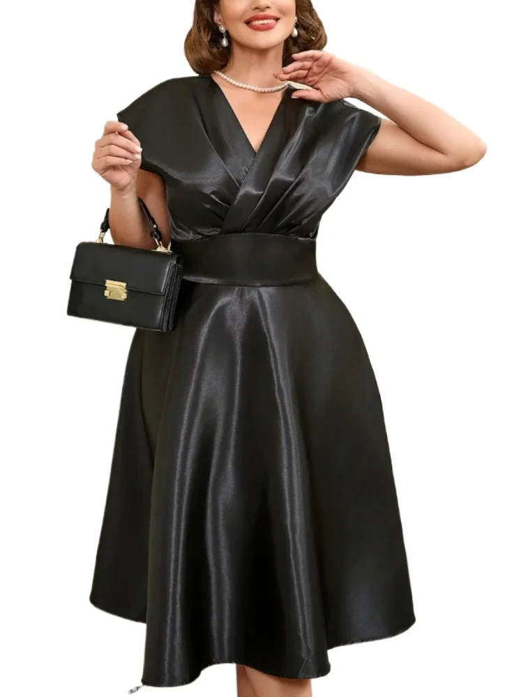 L-3XL Plus Size Clothes Dresses Women Robes Summer Autumn Short Sleeve Street Style Casual 3XL Big Size Oversized Midi Dress 
L-3XL Plus Size Clothes Dresses Women Robes Summer Autumn Short Sleeve Street Style Casual 3XL Big Size Oversized Midi Dress