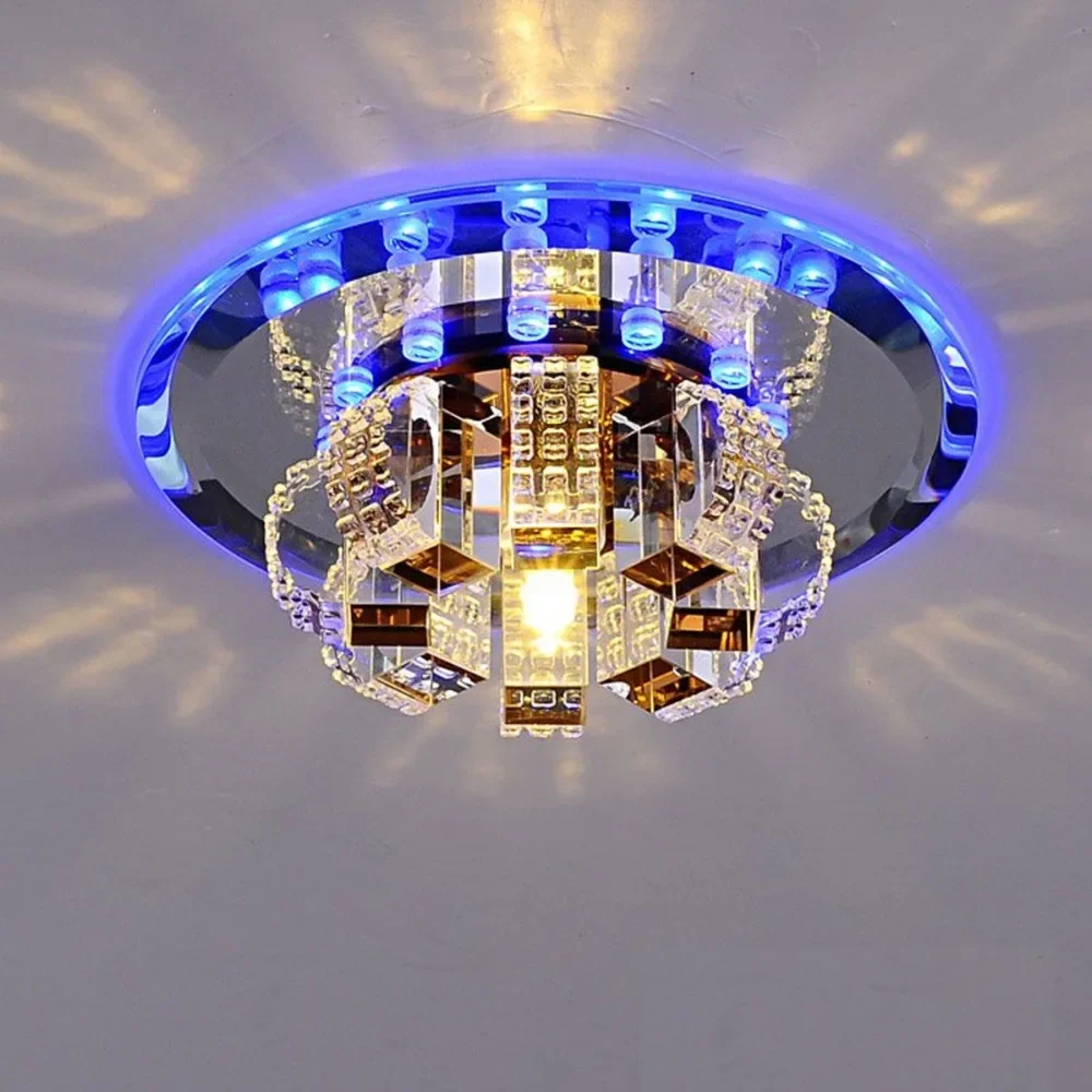 Crystal Aisle Corridor Lights LED Luxury Crystal Round Ceiling Hole Embedded Porch Hall Lighting Entrance Warm Light for Kitchen
Crystal Aisle Corridor Lights LED Luxury Crystal Round Ceiling Hole Embedded Porch Hall Lighting Entrance Warm Light for Kitchen