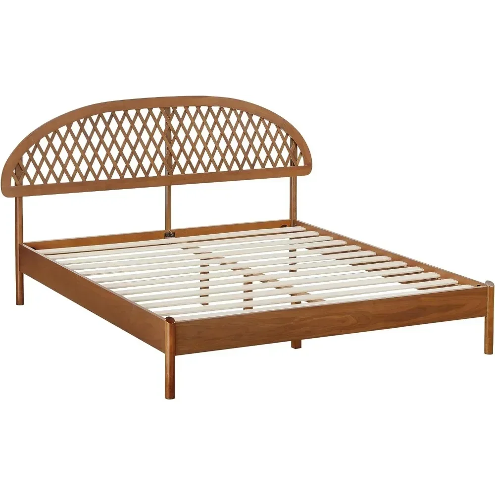 #For Bed Frame, Gemstone Wood with Headboard, 1000 Lb Capacity, Easy Assembly, King Size Dark Walnut, Wooden Center Stand
#For Bed Frame, Gemstone Wood with Headboard, 1000 Lb Capacity, Easy Assembly, King Size Dark Walnut, Wooden Center Stand
