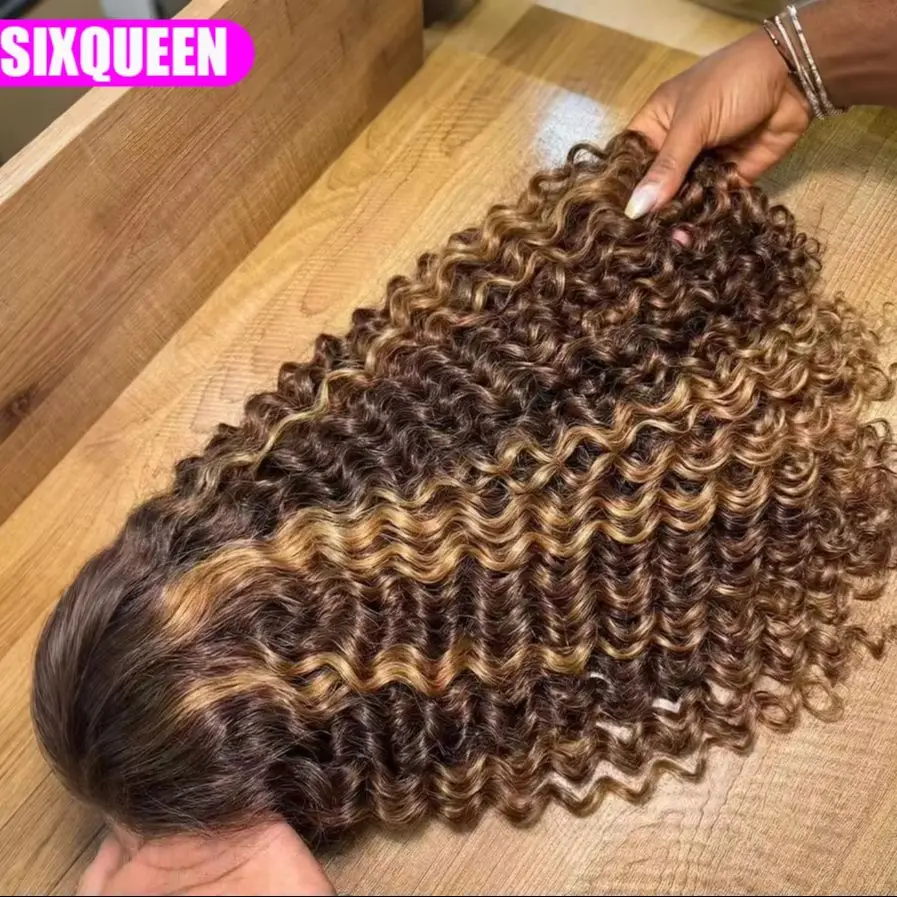 4/27 Highlight Lace Front Wigs Human Hair Pre Plucked Bleached Knots 12A 180% Density 13x6 HD Ombre Honey Blonde Deep Wave Human Hair Wigs with Baby Hair
4/27 Highlight Lace Front Wigs Human Hair Pre Plucked Bleached Knots 12A 180% Density 13x6 HD Ombre Honey Blonde Deep Wave Human Hair Wigs with Baby Hair