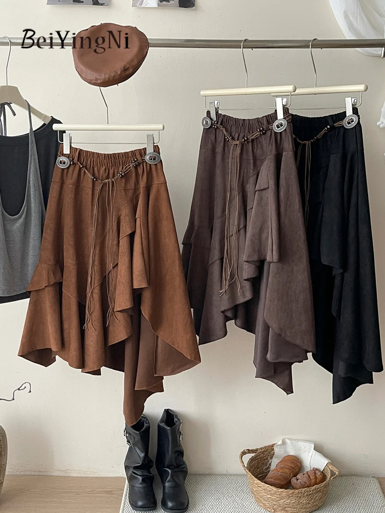 Beiyingni y2k нерегулярная плиссированная юбка женская винтажная французская длинная юбка-миди с оборками и поясом женская корейская повседневная шикарная юбка Faldas
Beiyingni y2k нерегулярная плиссированная юбка женская винтажная французская длинная юбка-миди с оборками и поясом женская корейская повседневная шикарная юбка Faldas