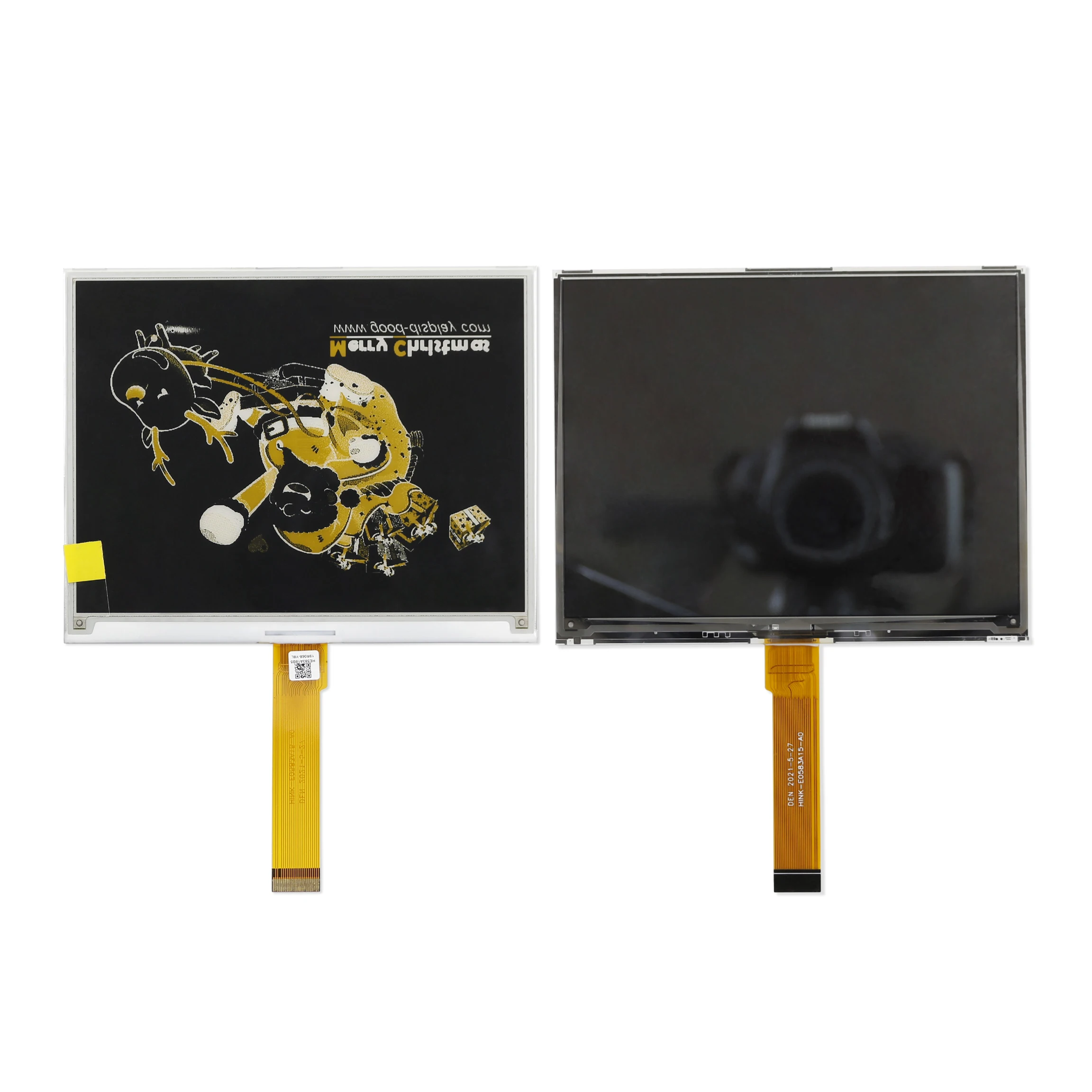HINK-E058315-A0 5.83 inch 24PIN SPI yellow White Black Eink E-Paper LCD Display Screen
HINK-E058315-A0 5.83 inch 24PIN SPI yellow White Black Eink E-Paper LCD Display Screen