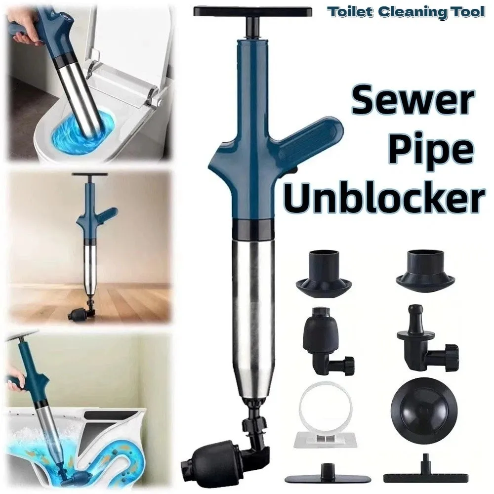 High Pressure Toilet Cleaning Tool Pneumatic Manual Dredge Clog Remover Replacement Head Clogged Unclogging
High Pressure Toilet Cleaning Tool Pneumatic Manual Dredge Clog Remover Replacement Head Clogged Unclogging