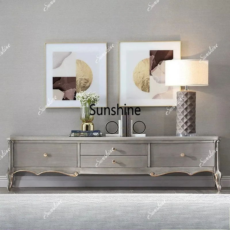 American light luxury modern simple home living room storage high cabinet
American light luxury modern simple home living room storage high cabinet