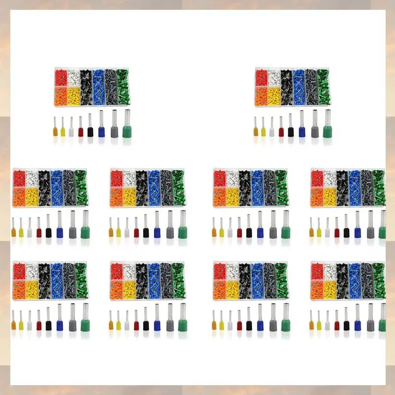 Flash Trend 8000 PCS Ferrules Kit, Wire Ferrules Crimp Connector, Insulated Cord Pin End Terminal AWG 22-10 Kit With Case
Flash Trend 8000 PCS Ferrules Kit, Wire Ferrules Crimp Connector, Insulated Cord Pin End Terminal AWG 22-10 Kit With Case
