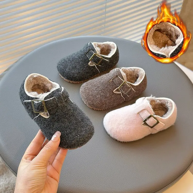 Kids Moccasins Solid Color Non-slip Boys Girls Flat Shoes Plush Round Toe 2024 Winter New Fashion Children Casual Shoes Trendy
Kids Moccasins Solid Color Non-slip Boys Girls Flat Shoes Plush Round Toe 2024 Winter New Fashion Children Casual Shoes Trendy