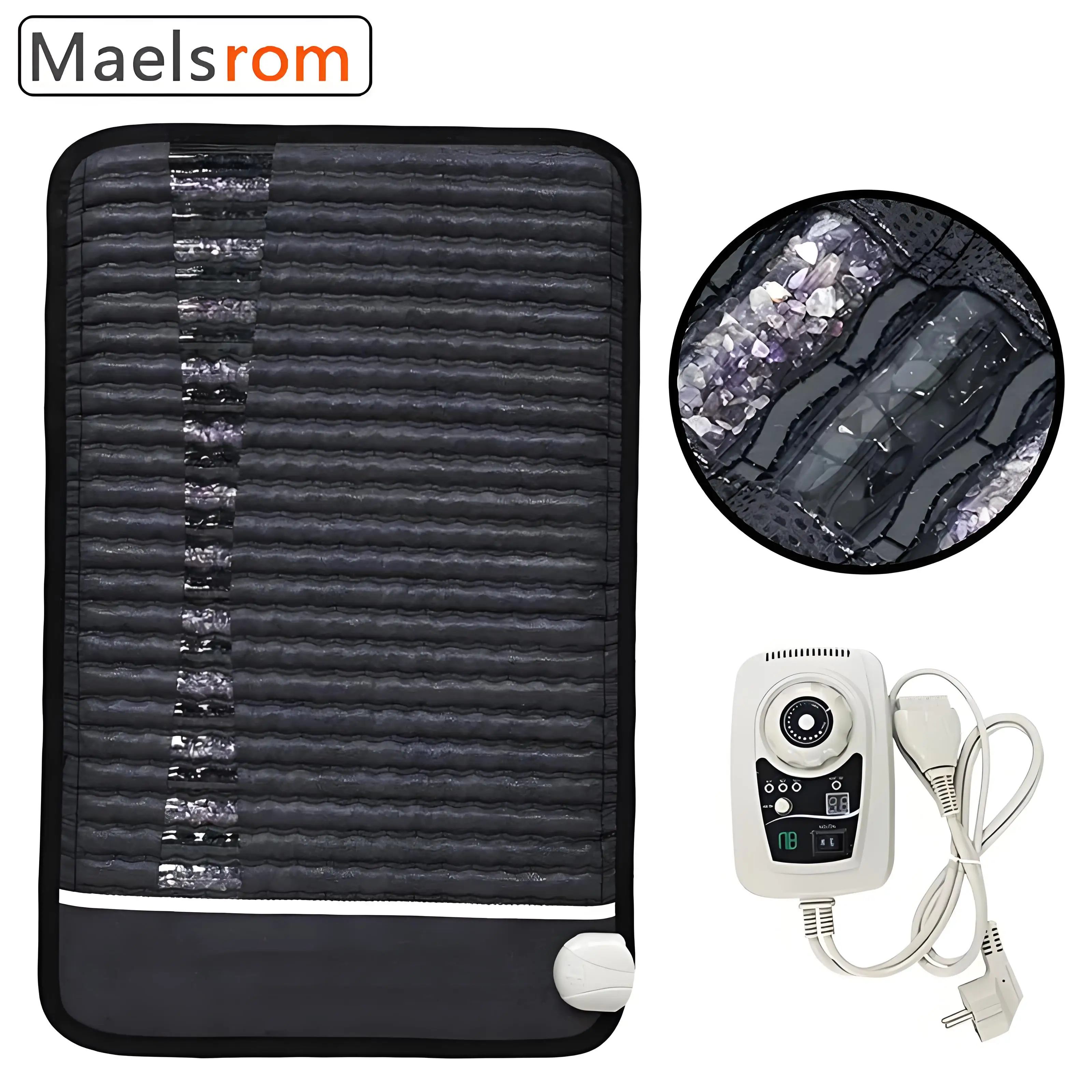 Far Infrared Heating Pad for Back Pain Relief - Amethyst & Tourmaline Gemstone Therapy Mat with Adjustable Temperature 80×50cm
Far Infrared Heating Pad for Back Pain Relief - Amethyst & Tourmaline Gemstone Therapy Mat with Adjustable Temperature 80×50cm