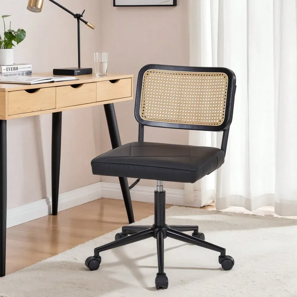 HighDensity PU Swivel Desk Chair Breathable Mesh Back Office Chair, Adjustable Height Rolling Chair For Home Office Vanit,Black
HighDensity PU Swivel Desk Chair Breathable Mesh Back Office Chair, Adjustable Height Rolling Chair For Home Office Vanit,Black