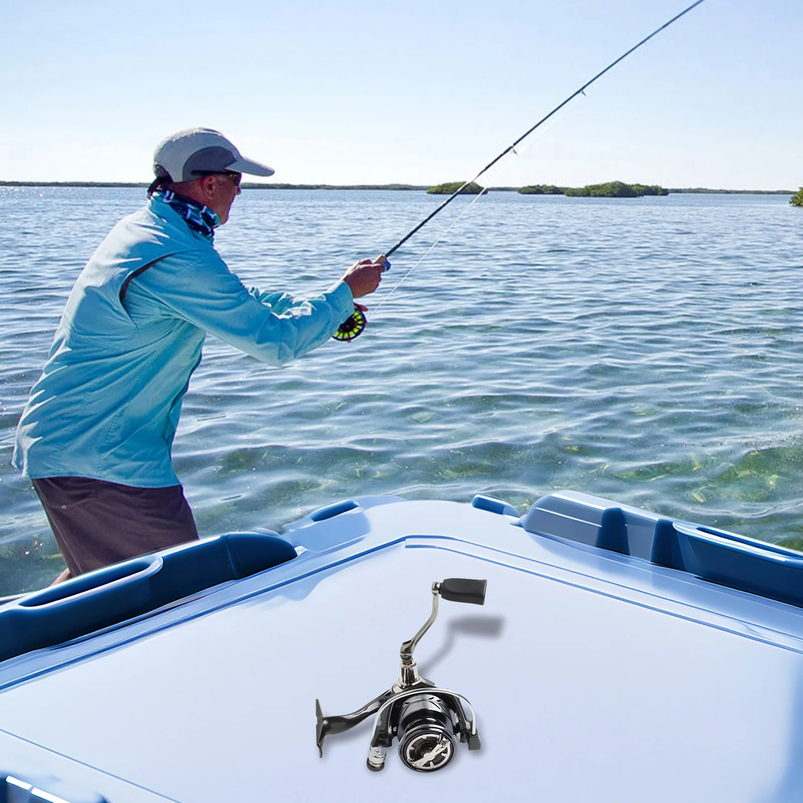 Compact Fishing Reel Fishing Reel Stainless Steel Material Waterproof Rubber Ring 1 Speed Ratio 15KG Max Load Casting Reel
Compact Fishing Reel Fishing Reel Stainless Steel Material Waterproof Rubber Ring 1 Speed Ratio 15KG Max Load Casting Reel