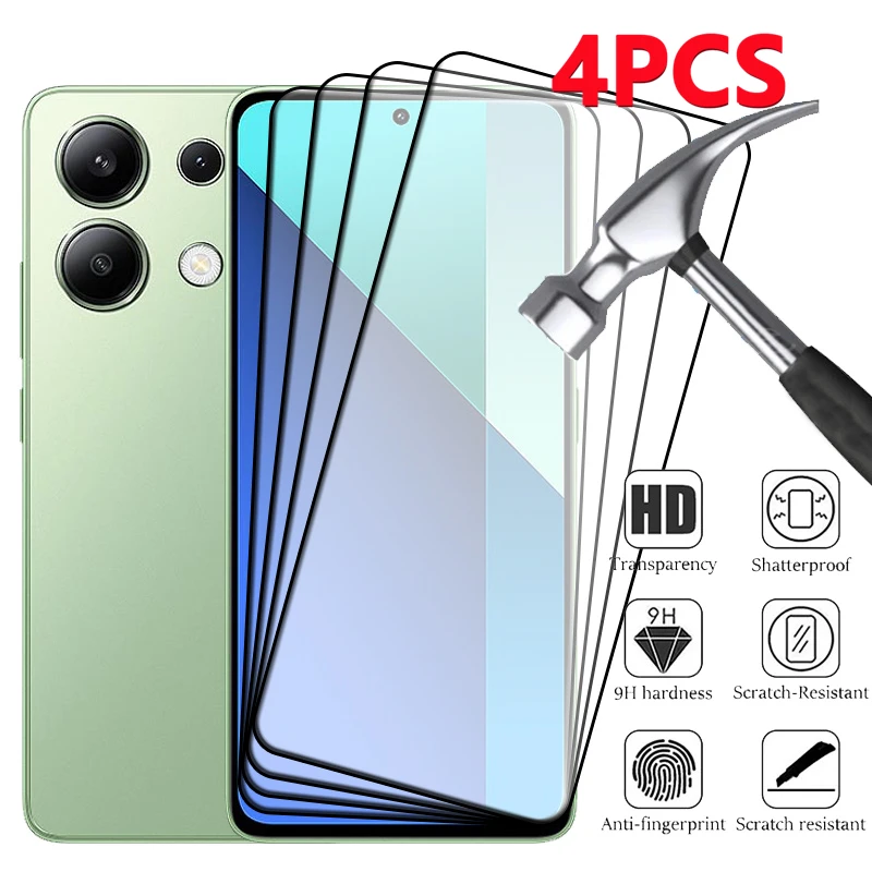 4Pcs For Xiaomi Redmi Note 13 4G Glass Redmi Note 13 4G Tempered Glass Full Cover Glue 9H Screen Protector For Redmi Note 13 4G
4Pcs For Xiaomi Redmi Note 13 4G Glass Redmi Note 13 4G Tempered Glass Full Cover Glue 9H Screen Protector For Redmi Note 13 4G