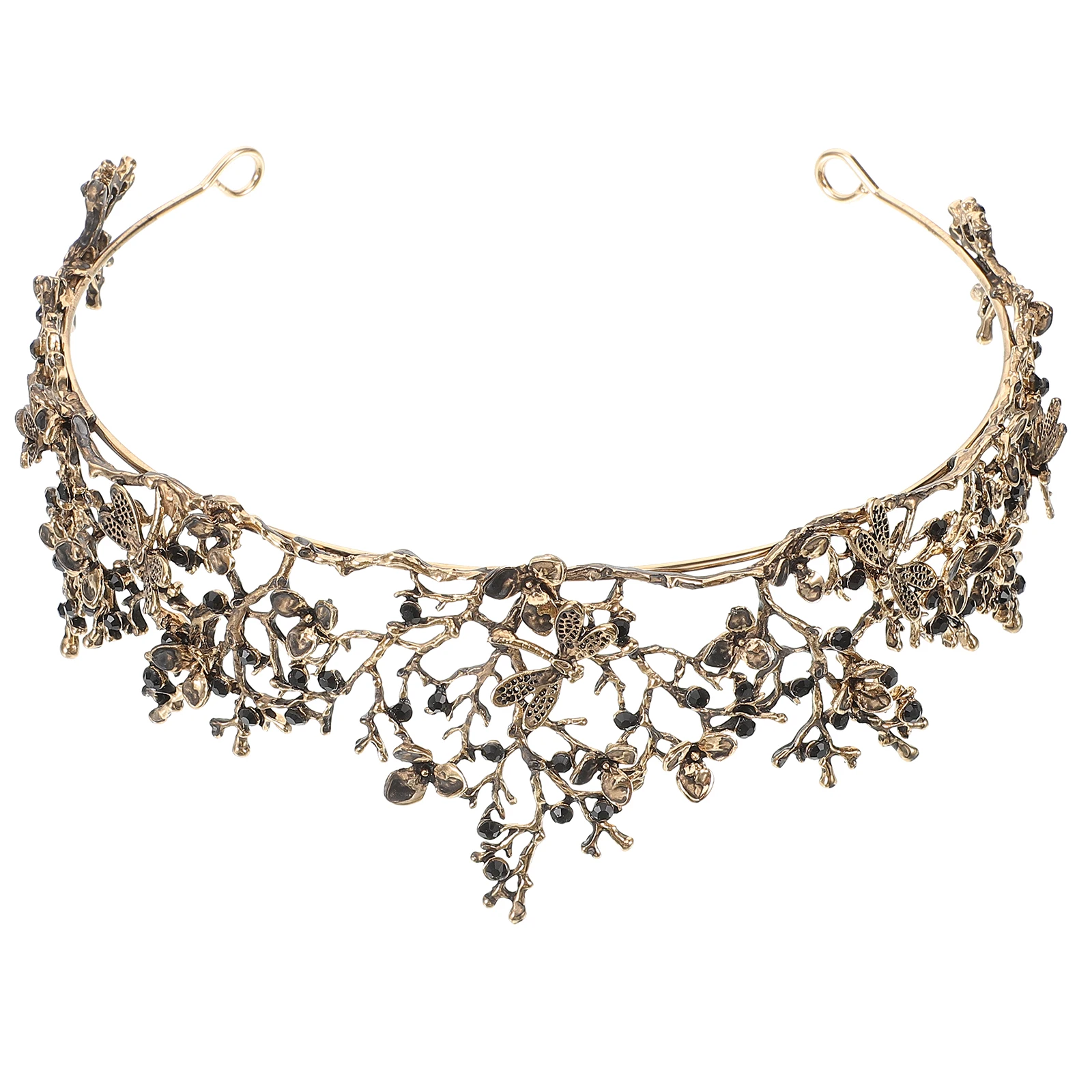 Bridal Crown Hair Accessories Dark Brown Alloy Prom Pageant Dinner Party Tiara Wedding Headpiece Vintage Baroque Palace Style
Bridal Crown Hair Accessories Dark Brown Alloy Prom Pageant Dinner Party Tiara Wedding Headpiece Vintage Baroque Palace Style