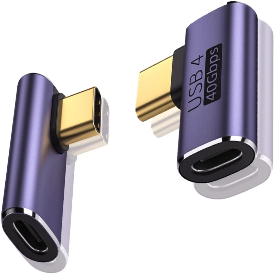 USB4.0 40Gbps OTG type C 90 degree Adapter 100W 5A USB C to Type C Fast Charging Converter USB C Data Adapter For Macbook 8K60HZ
USB4.0 40Gbps OTG type C 90 degree Adapter 100W 5A USB C to Type C Fast Charging Converter USB C Data Adapter For Macbook 8K60HZ