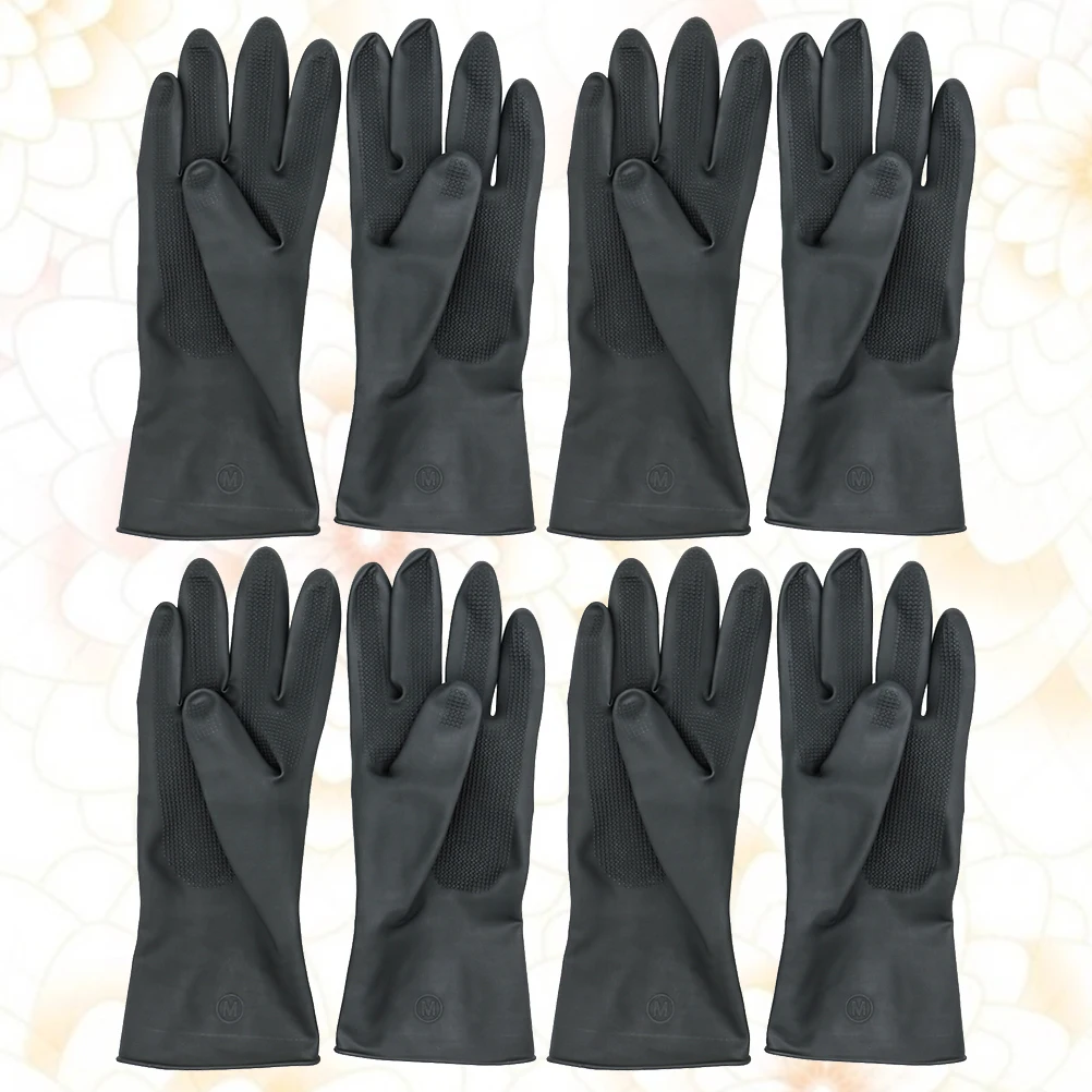 Waterproof Hair Dyeing Gloves Rubber Long Protective Anti-Slip Salon Gloves For Gardening Mechanical Repair (Size L Black)
Waterproof Hair Dyeing Gloves Rubber Long Protective Anti-Slip Salon Gloves For Gardening Mechanical Repair (Size L Black)