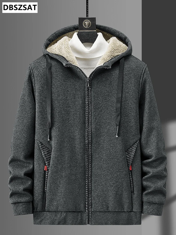 Winter Zip Pockets Men's Warm Jacket Black Grey Thick Fleece Thermal Coat Man Windbreaker Casual Jackets Plus Size 6XL 7XL 8XL
Winter Zip Pockets Men's Warm Jacket Black Grey Thick Fleece Thermal Coat Man Windbreaker Casual Jackets Plus Size 6XL 7XL 8XL