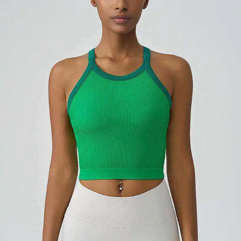 High-Intensity Seamless Yoga Vest Women's Fitness Underwear with Chest Pad Work-Back Shockproof Sports Bra Nylon Material
High-Intensity Seamless Yoga Vest Women's Fitness Underwear with Chest Pad Work-Back Shockproof Sports Bra Nylon Material