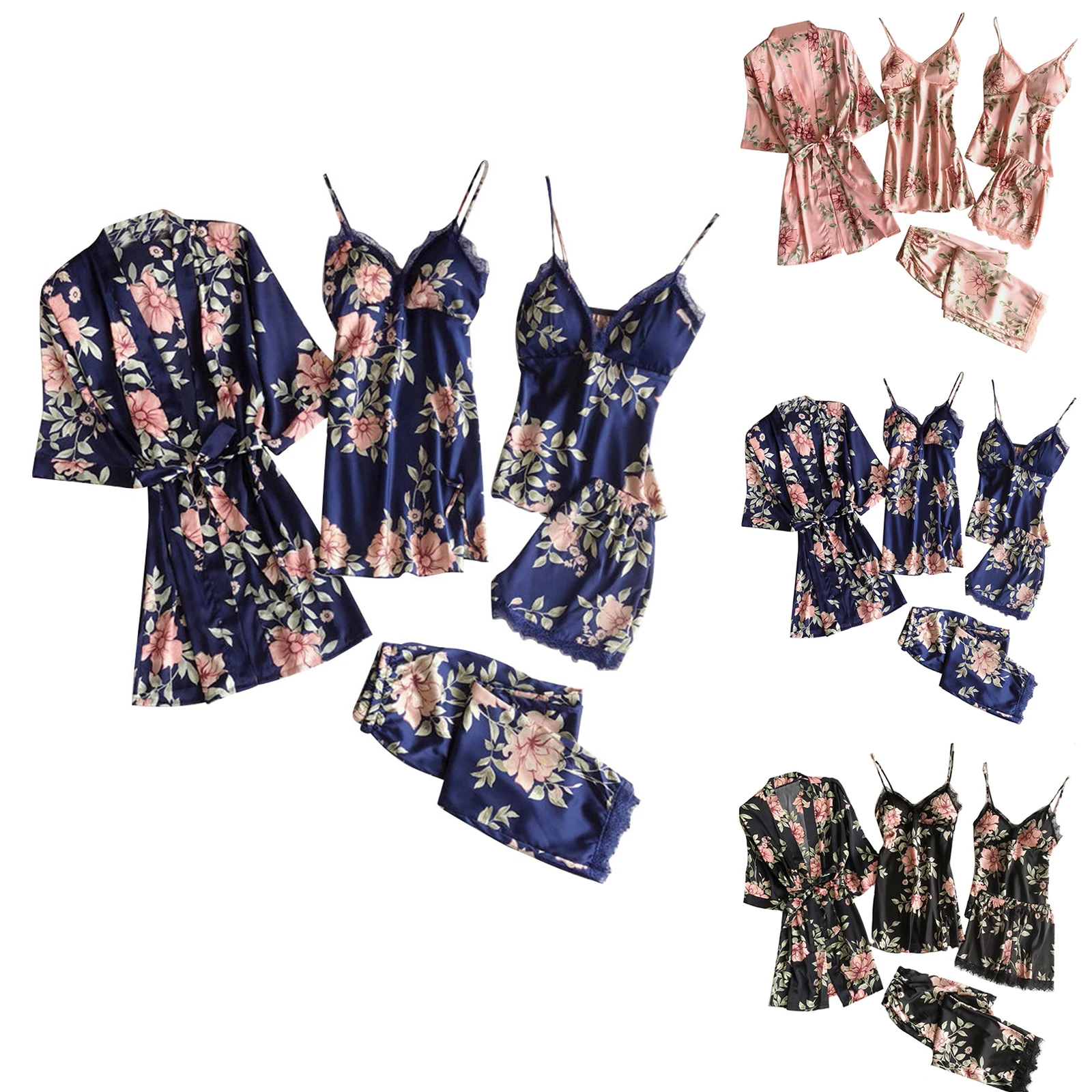 Женский сексуальный красивый пижамный комплект с цветочным узором, женский элегантный банный халат на подтяжках, повседневный гладкий мягкий женский домашний повседневный костюм для сна
Женский сексуальный красивый пижамный комплект с цветочным узором, женский элегантный банный халат на подтяжках, повседневный гладкий мягкий женский домашний повседневный костюм для сна