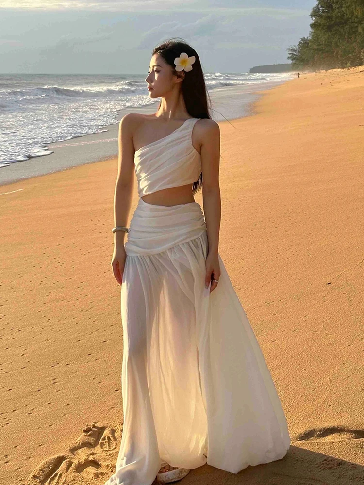 Белое женское платье с открытыми плечами для пляжного отдыха, длинное платье А-силуэта, летнее, однотонное, повседневное
Белое женское платье с открытыми плечами для пляжного отдыха, длинное платье А-силуэта, летнее, однотонное, повседневное