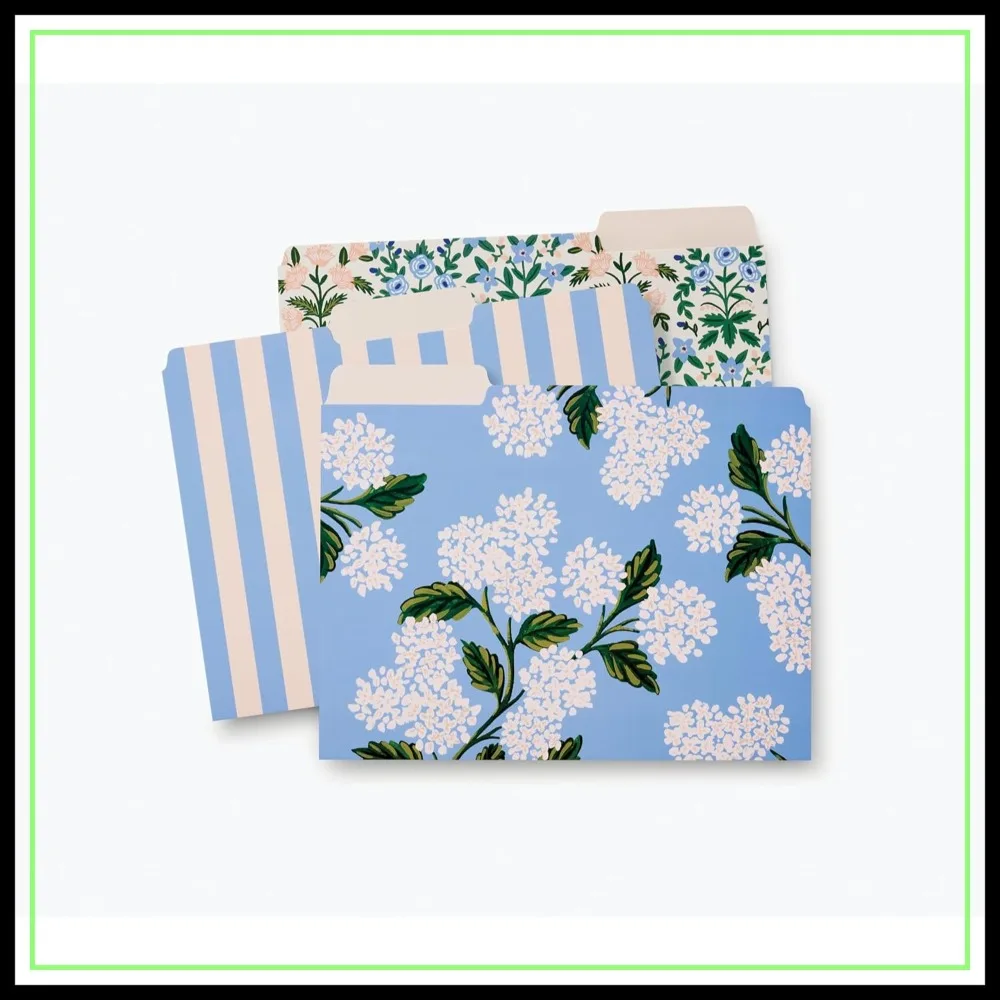 Hydrangea Assorted File Folder Set, 6 Sturdy & Colorful Folders with 12 Adhesive Labels for Stylish Organization
Hydrangea Assorted File Folder Set, 6 Sturdy & Colorful Folders with 12 Adhesive Labels for Stylish Organization
