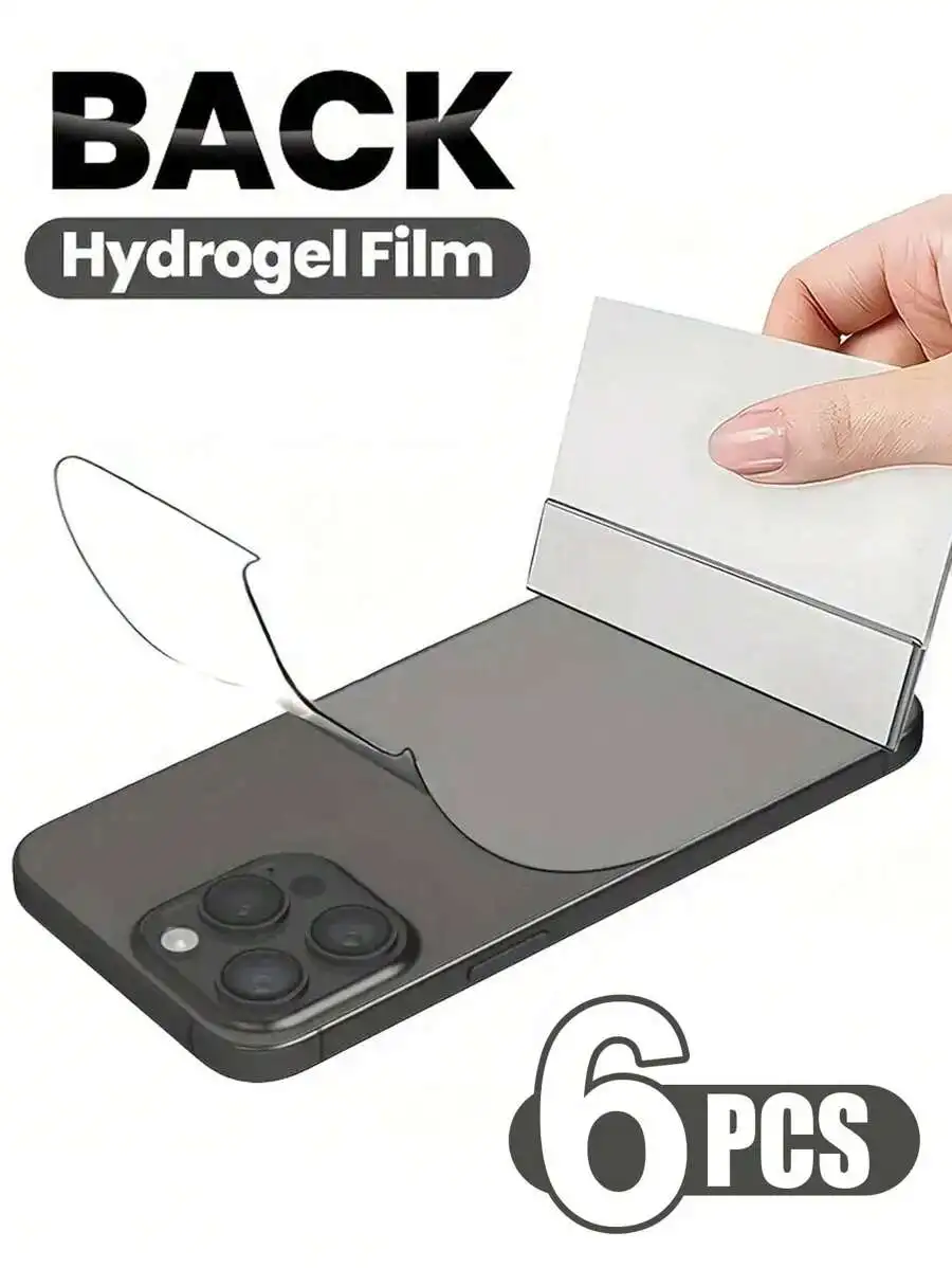 6Pcs Back Hydrogel Film Screen Protector Compatible With IPhone 17 16 15 11 12 13 14 Pro Max Mini Plus, Not Glass
6Pcs Back Hydrogel Film Screen Protector Compatible With IPhone 17 16 15 11 12 13 14 Pro Max Mini Plus, Not Glass