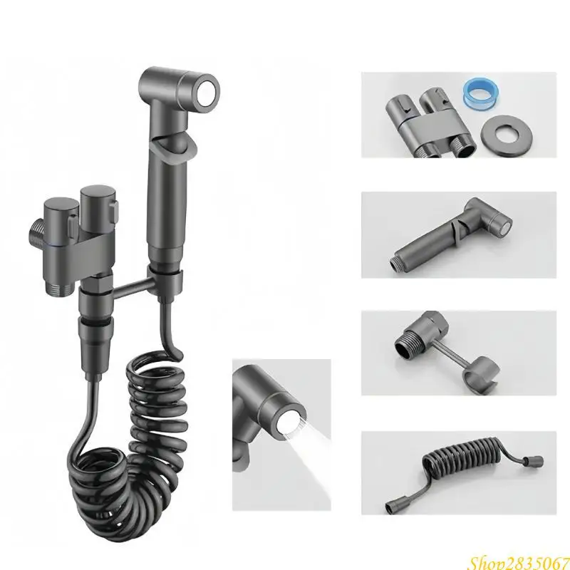 Multifuntional Handheld Bidet Shower Set Toilet Bidet Attachment Shower Bidet Hand Shower Alloy Texture for Toilets 831F
Multifuntional Handheld Bidet Shower Set Toilet Bidet Attachment Shower Bidet Hand Shower Alloy Texture for Toilets 831F