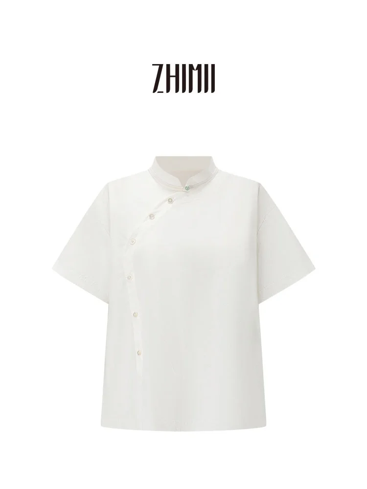 Новая китайская женская рубашка свободного кроя с коротким рукавом, из чистого хлопка, однотонная, на пуговицах, с традиционным дизайном пуговиц из нефрита
Новая китайская женская рубашка свободного кроя с коротким рукавом, из чистого хлопка, однотонная, на пуговицах, с традиционным дизайном пуговиц из нефрита