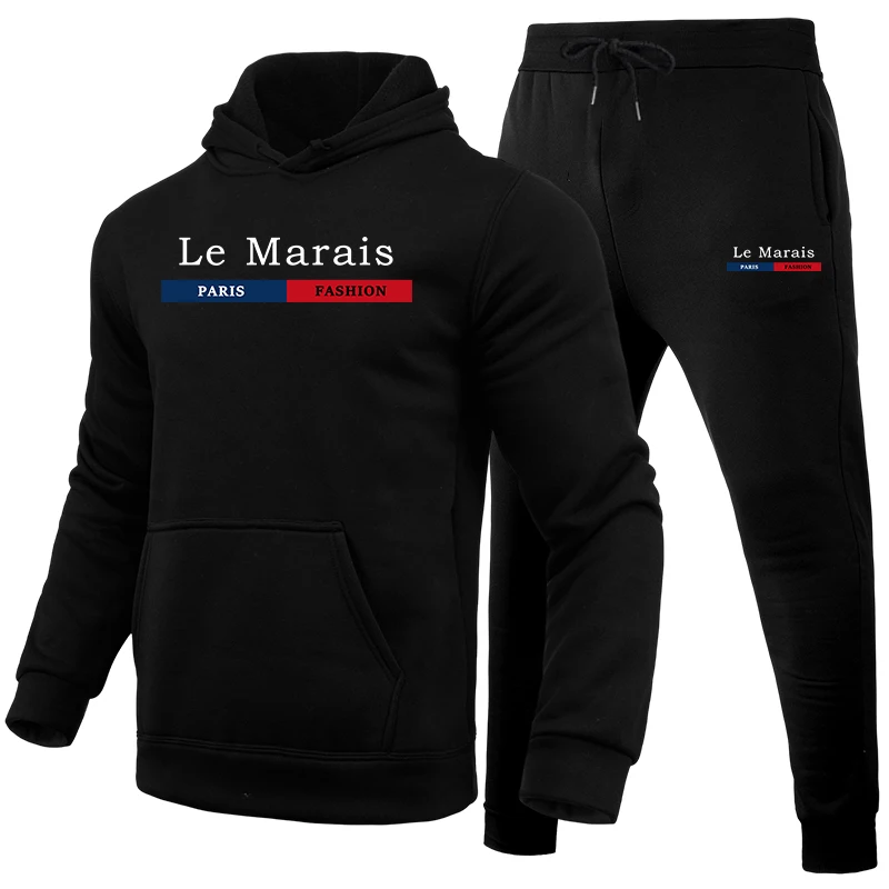 Fashion Paris Sportswear for Men High Quality Male Hooded Long Sleeve Hoodie and Sweatpants Home Outdoor Comfort Soft Tracksuits
Fashion Paris Sportswear for Men High Quality Male Hooded Long Sleeve Hoodie and Sweatpants Home Outdoor Comfort Soft Tracksuits