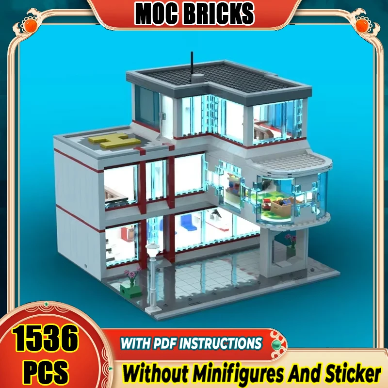 City Street View Model Moc Building Blocks Hospital Model Technology Brick DIY Assembly Construction Toy Sets Holiday Gifts
City Street View Model Moc Building Blocks Hospital Model Technology Brick DIY Assembly Construction Toy Sets Holiday Gifts