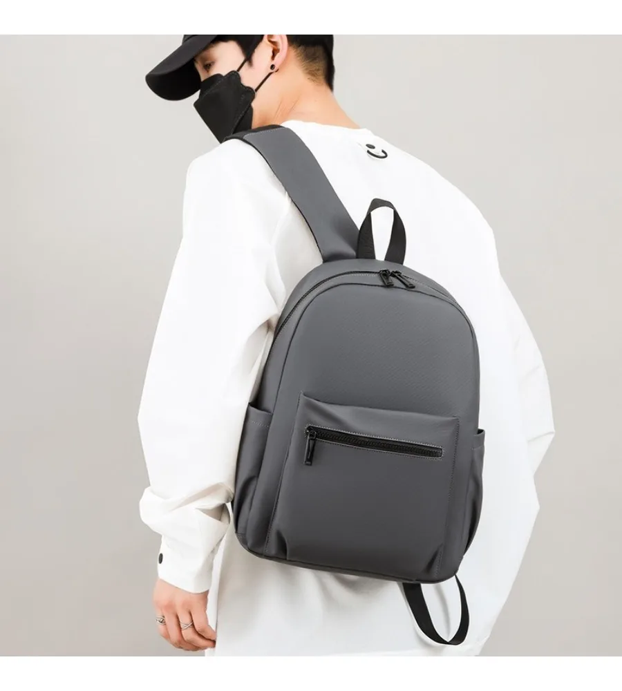 Minimalist gray laptop backpack anti-splash lightweight schoolbag for students daily use and casual outings
Minimalist gray laptop backpack anti-splash lightweight schoolbag for students daily use and casual outings