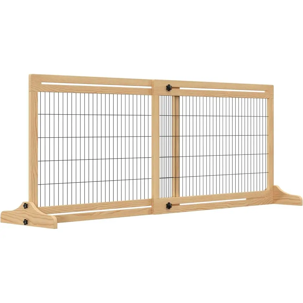 Extra Wide Adjustable Pet Gate for Dogs and Cats, 72 Wide x 27 High, Natural Wood Finish
Extra Wide Adjustable Pet Gate for Dogs and Cats, 72 Wide x 27 High, Natural Wood Finish