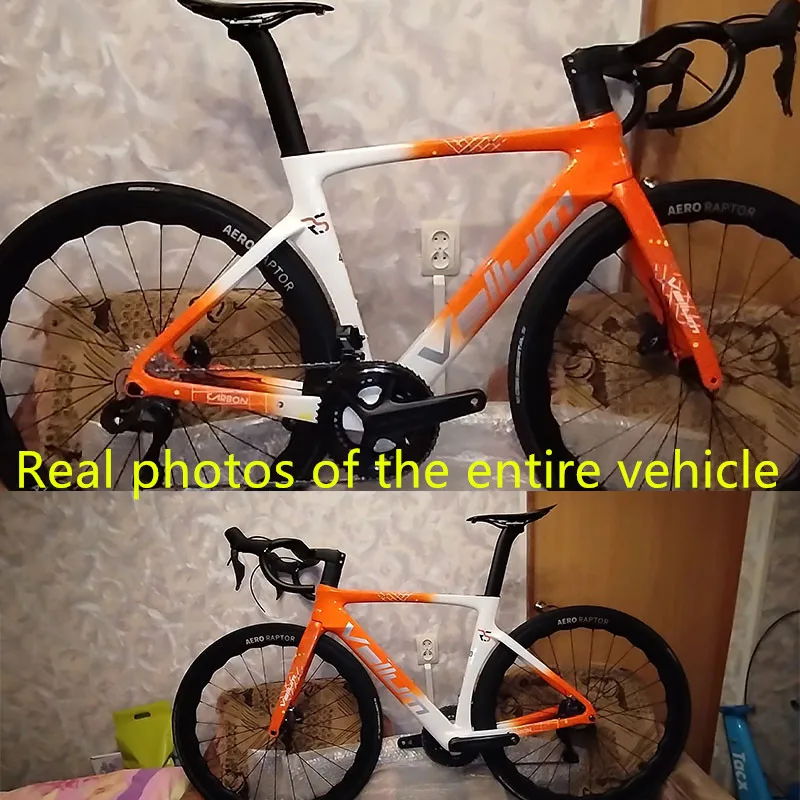 GLOSS Orange and white 2025 new VELLUM RS T800 carbon fiber frame road bicycle with broken windmill frame and handlebars
GLOSS Orange and white 2025 new VELLUM RS T800 carbon fiber frame road bicycle with broken windmill frame and handlebars