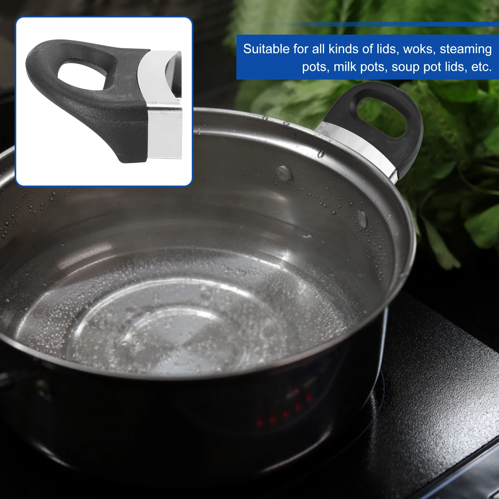 6Pcs Stainless Steel Pot Handle with Bakelite Comfortable Hold Fine Workmanship Double Hole Pot Ear Replacements for Induction
6Pcs Stainless Steel Pot Handle with Bakelite Comfortable Hold Fine Workmanship Double Hole Pot Ear Replacements for Induction