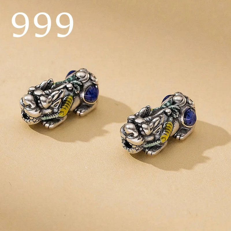 1pc 999 Silver Chinese Wealth Animal Piuxiu Lucky Beads 17x8.5mm Bring Fortune Bless S999 Charm Spacer DIY Jewelry Accessories
1pc 999 Silver Chinese Wealth Animal Piuxiu Lucky Beads 17x8.5mm Bring Fortune Bless S999 Charm Spacer DIY Jewelry Accessories