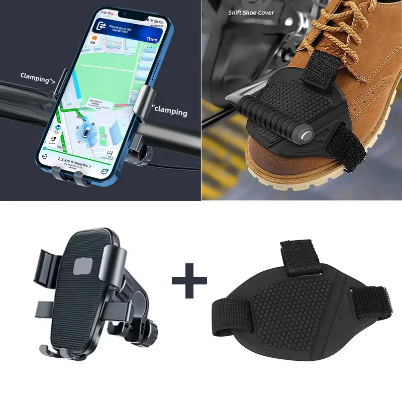 Motorcycle Phone Holder Bike Handlebar Phone Holder & Motorcycle Shift Pad Rubber Boot Protective Cover Motorcycle Accessories
Motorcycle Phone Holder Bike Handlebar Phone Holder & Motorcycle Shift Pad Rubber Boot Protective Cover Motorcycle Accessories