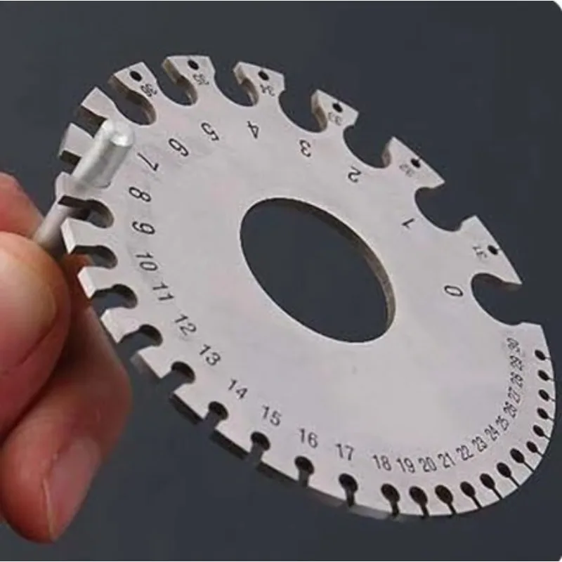 0-36 Round AWG SWG Wire Gauge Thickness Ruler Gauge Diameter Stainless Steel Measurer Tool Welding Inspection Wire Gauge
0-36 Round AWG SWG Wire Gauge Thickness Ruler Gauge Diameter Stainless Steel Measurer Tool Welding Inspection Wire Gauge