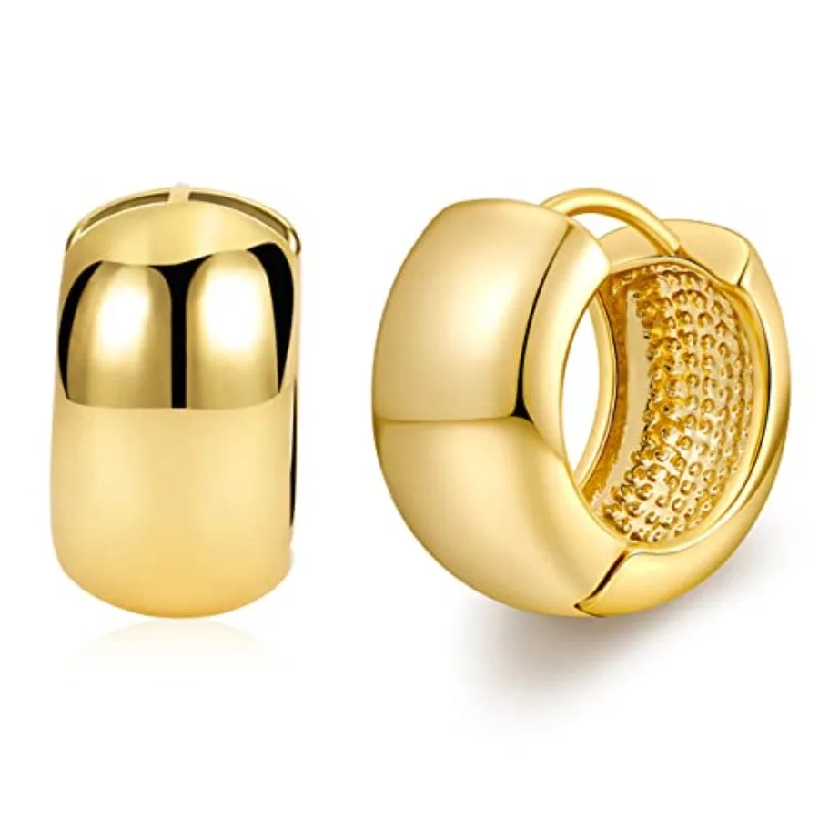 FAMARINE Gold Chunky Earrings for Women Thick Hoop Earrings Gift
FAMARINE Gold Chunky Earrings for Women Thick Hoop Earrings Gift