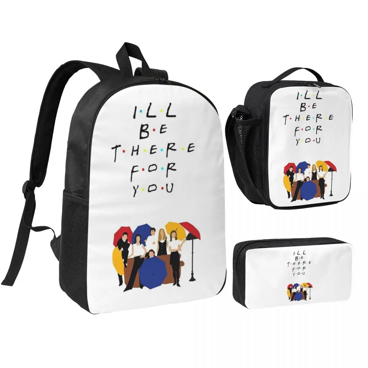 Friend TV Show Backpack Student Boys Girls BookBag School Bag Computer Shoulder Bags 3ps Insulated Lunch Bag Pencil Case
Friend TV Show Backpack Student Boys Girls BookBag School Bag Computer Shoulder Bags 3ps Insulated Lunch Bag Pencil Case