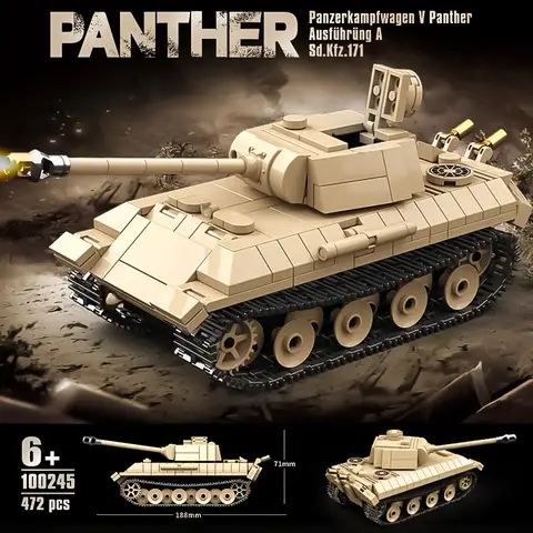 2 Typ C artyleryjski czołg obserwacyjny zmontowane klocki chłopiec 8-letni samochód zabawka rydwan pojazd opancerzony seria wojskowa