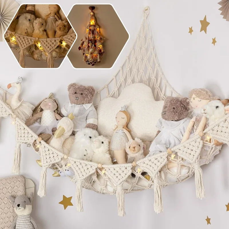 Stuffed Animal Hammock Corner | Sturdy Handcrafted Stuffed Animal Net | 4mm Double Macrame Cord Stuffed Animal Holder
Stuffed Animal Hammock Corner | Sturdy Handcrafted Stuffed Animal Net | 4mm Double Macrame Cord Stuffed Animal Holder
