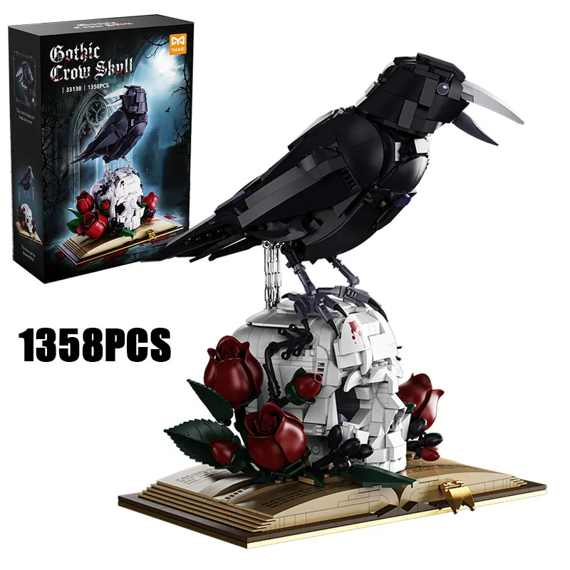 1358PCS Creative Crow Skull Book Model Building Blocks Exquisite Collectibles Construction Bricks Toy Good Gift for Friends
1358PCS Creative Crow Skull Book Model Building Blocks Exquisite Collectibles Construction Bricks Toy Good Gift for Friends
