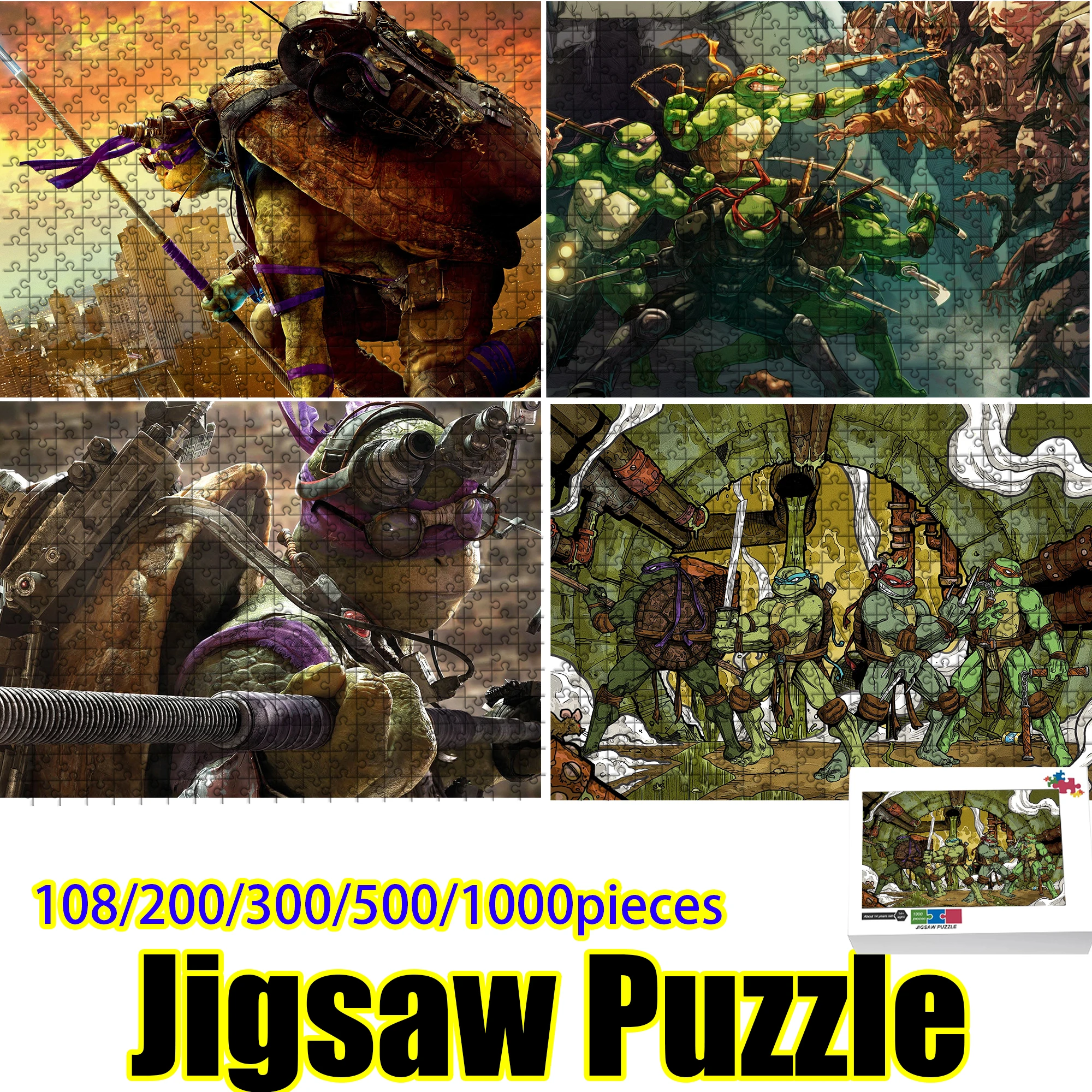 Teenage Mutant Ninja Turtles Battle Scene Jigsaw Puzzle 108/200/300/500/1000 pieces HD Print Wooden Puzzle Educational Toy
Teenage Mutant Ninja Turtles Battle Scene Jigsaw Puzzle 108/200/300/500/1000 pieces HD Print Wooden Puzzle Educational Toy