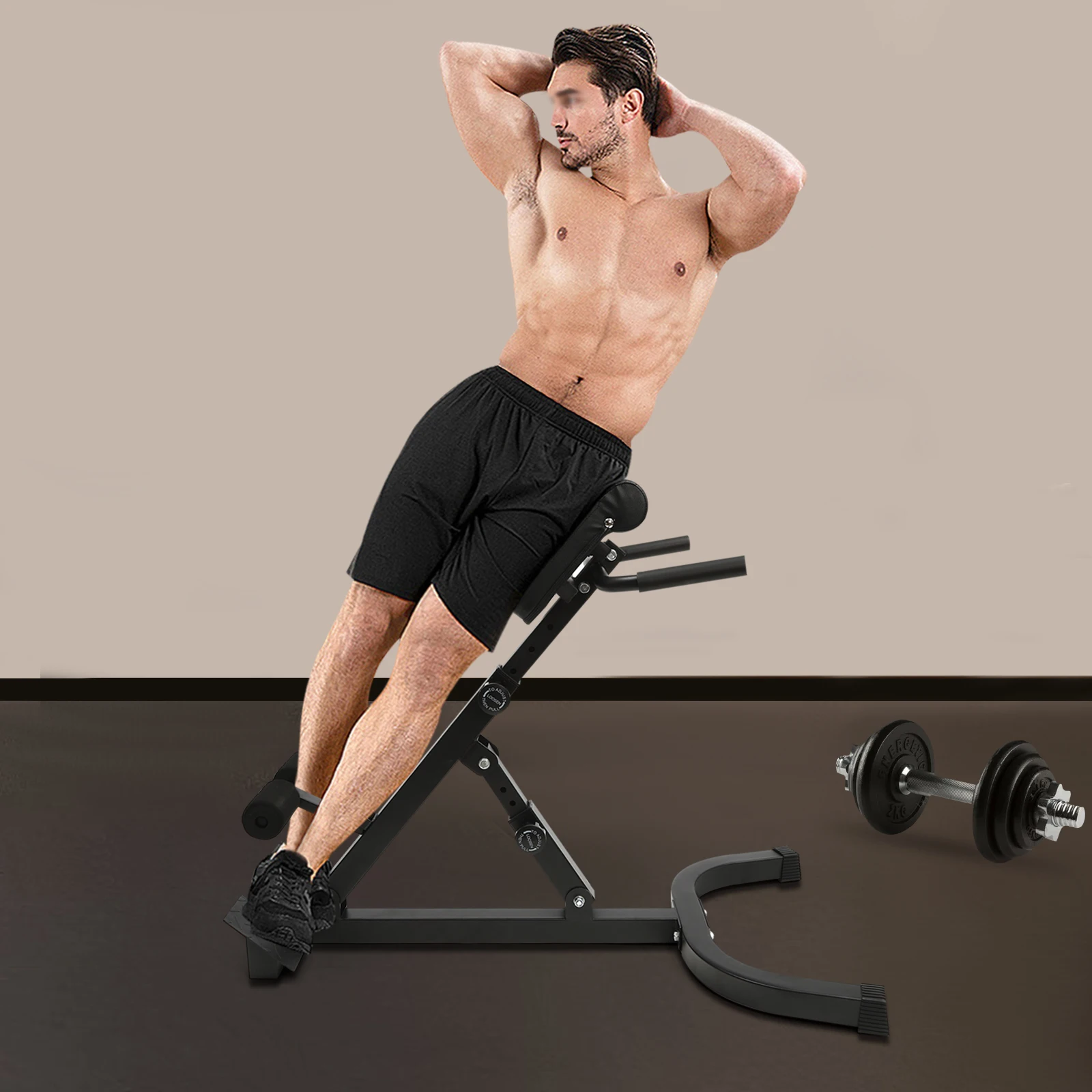 Multi-Functional Roman Chair, Adjustable Hyperextension Bench for Ab Workout Back Extension Core Training, 330lbs Capacity
Multi-Functional Roman Chair, Adjustable Hyperextension Bench for Ab Workout Back Extension Core Training, 330lbs Capacity