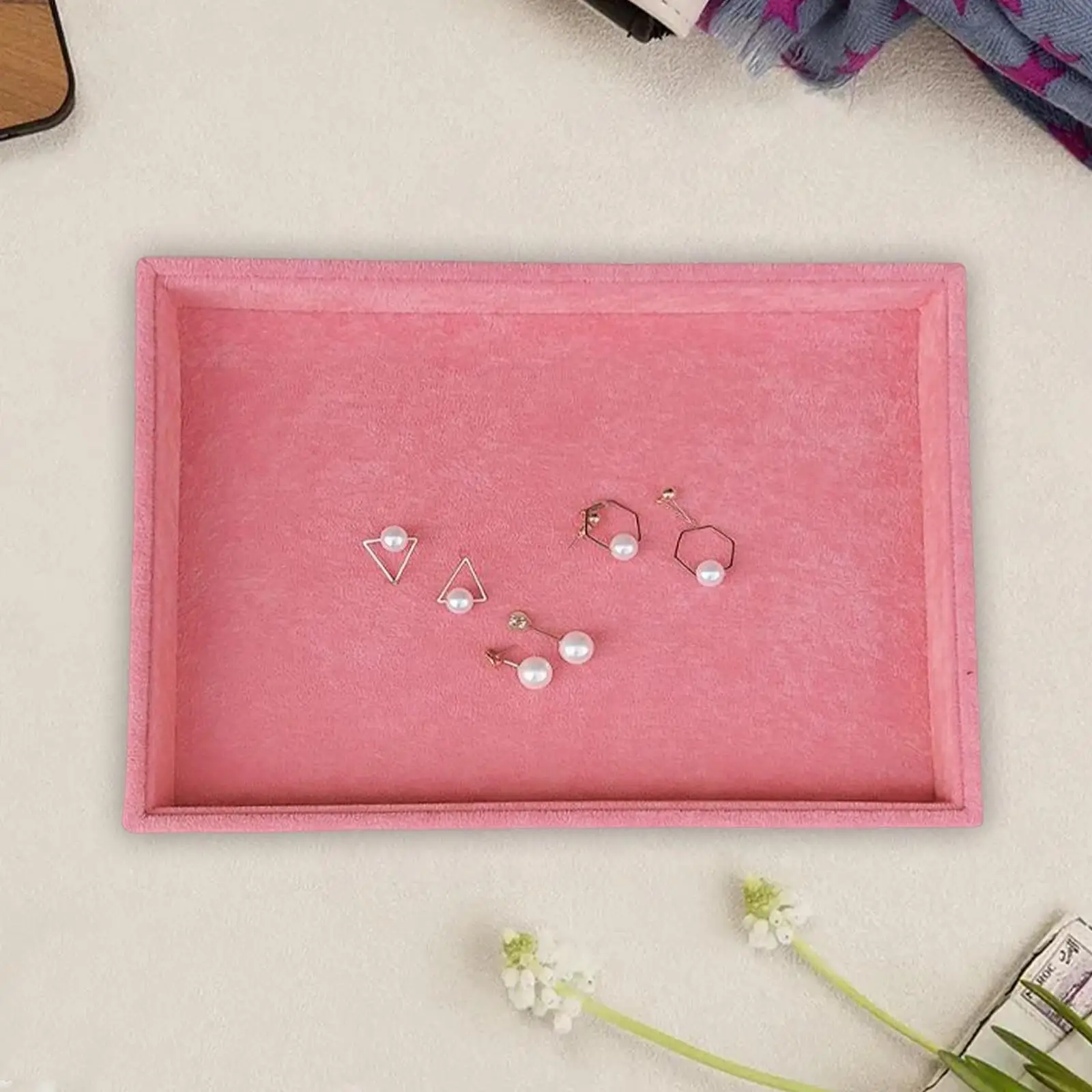 Jewelry Display Tray Storage Holder Earrings Gadgets Bracelets Container watch Organizer Box for Gift for Women Stores Drawers
Jewelry Display Tray Storage Holder Earrings Gadgets Bracelets Container watch Organizer Box for Gift for Women Stores Drawers