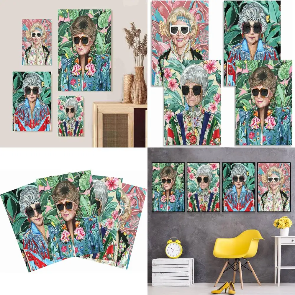 80s Style Artwork: Golden Wall Decor for Women's Rooms - Set of 4 Canvas Prints, 24x16 for Home & Dorm Gift
80s Style Artwork: Golden Wall Decor for Women's Rooms - Set of 4 Canvas Prints, 24x16 for Home & Dorm Gift