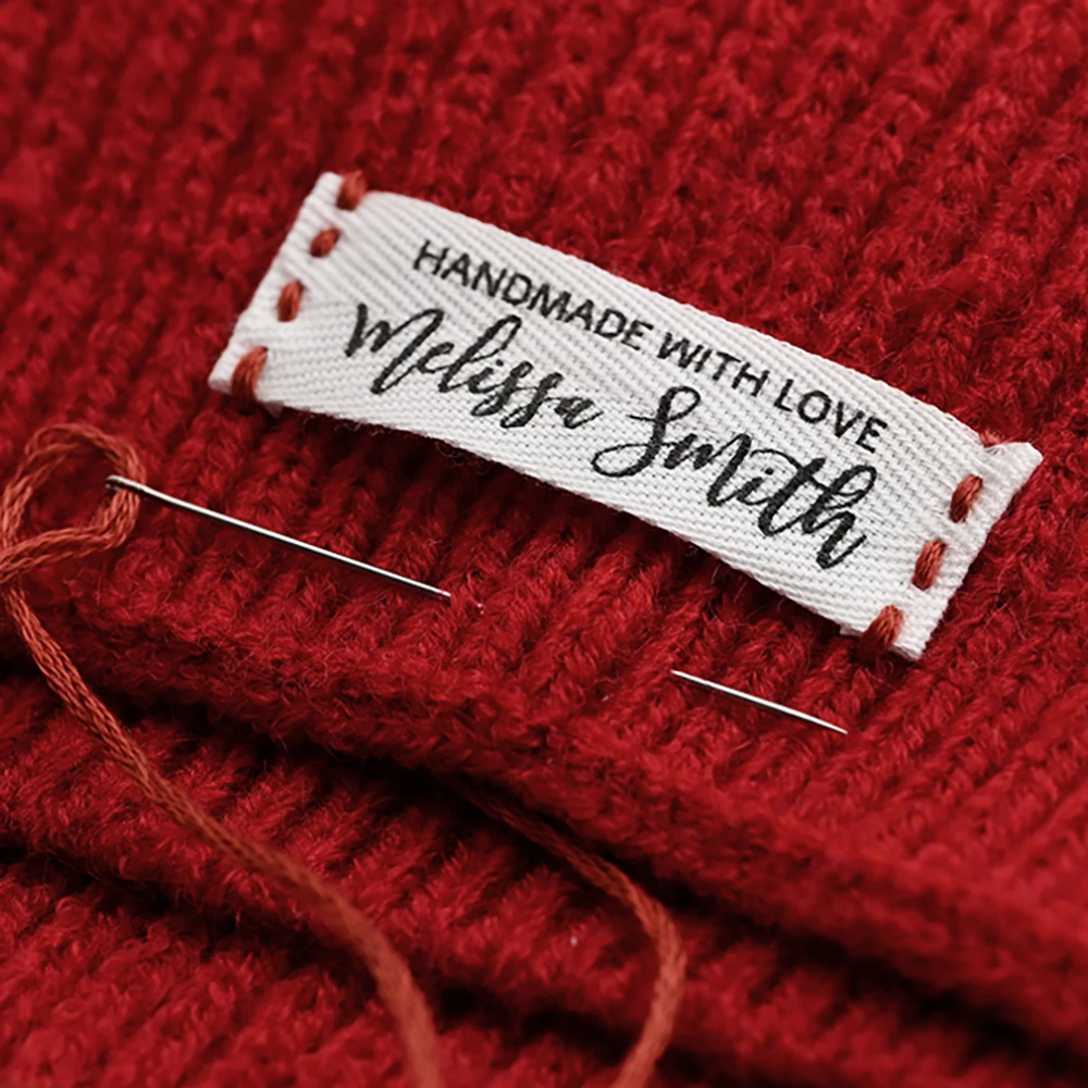 Custom Cotton Twill Label 0.59"x2.36" for Knit Headband, Ear Warmer – Soft Washable Printed Tag for Winter Wear
Custom Cotton Twill Label 0.59"x2.36" for Knit Headband, Ear Warmer – Soft Washable Printed Tag for Winter Wear